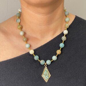 Amazonite Pendant Necklace